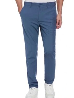 Original Penguin Tech Chino Pants Bering Sea Slate Blue Golf Travel Mens 36 x 32